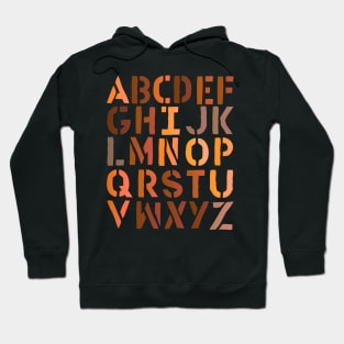 letters of the alphabet Hoodie